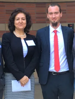 Dr Gregoire Ruffecnach receiving the 2020 AHA Career Development Award