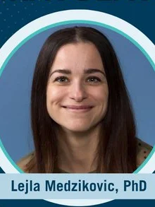 Headshot of Leila Medzikovic receiving award. 